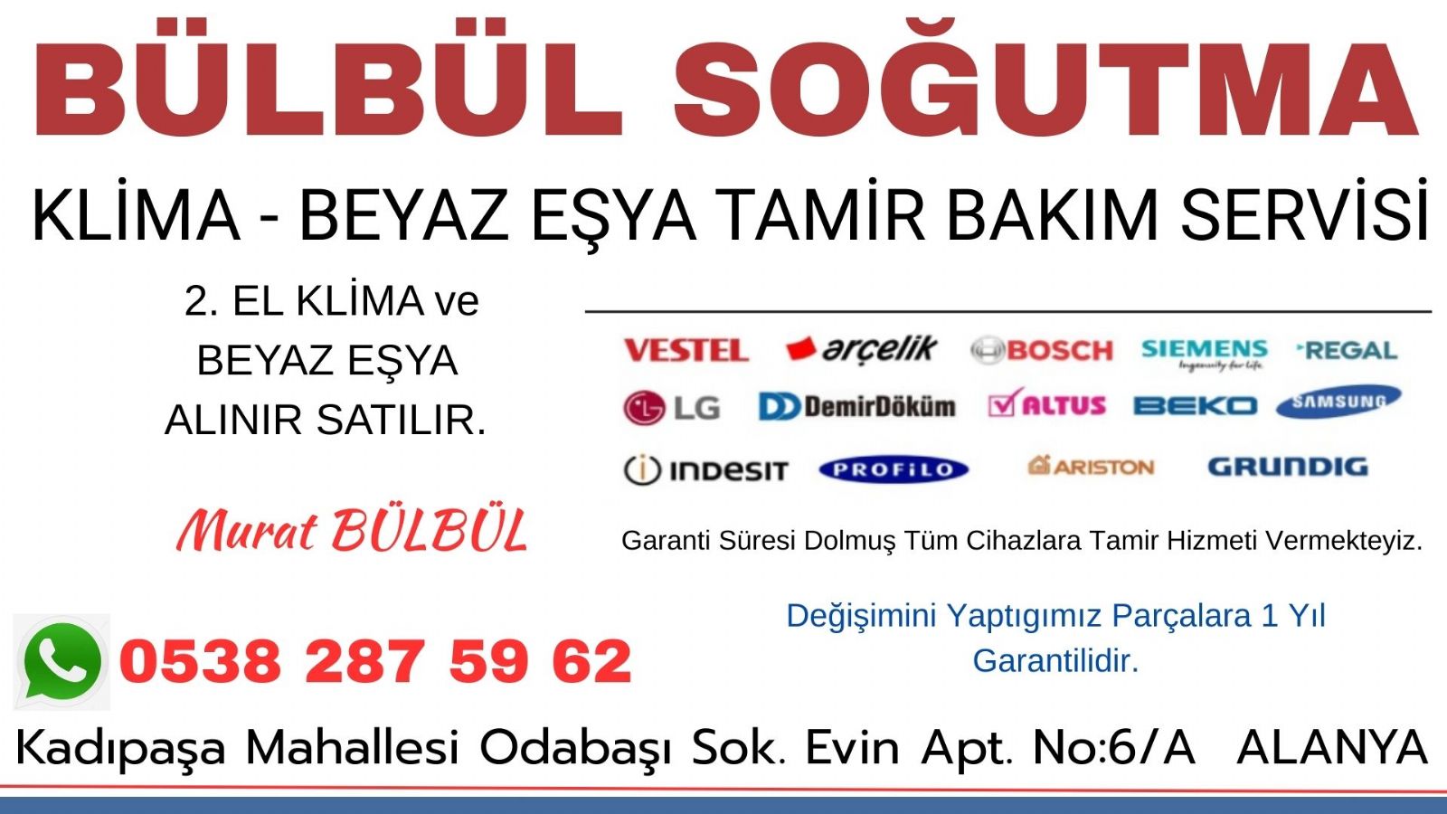 Alanya Beko Saray Servisi